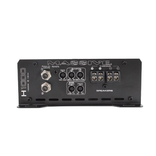 Massive Audio Hippo 1 Channel 1050 Watt 1 Ohm Stable Amplifier H1000